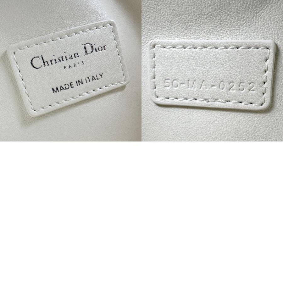Christian Dior ホワイトレザーバッグ クリスチャンディオール Christian Dior ハンドバッグ レザー