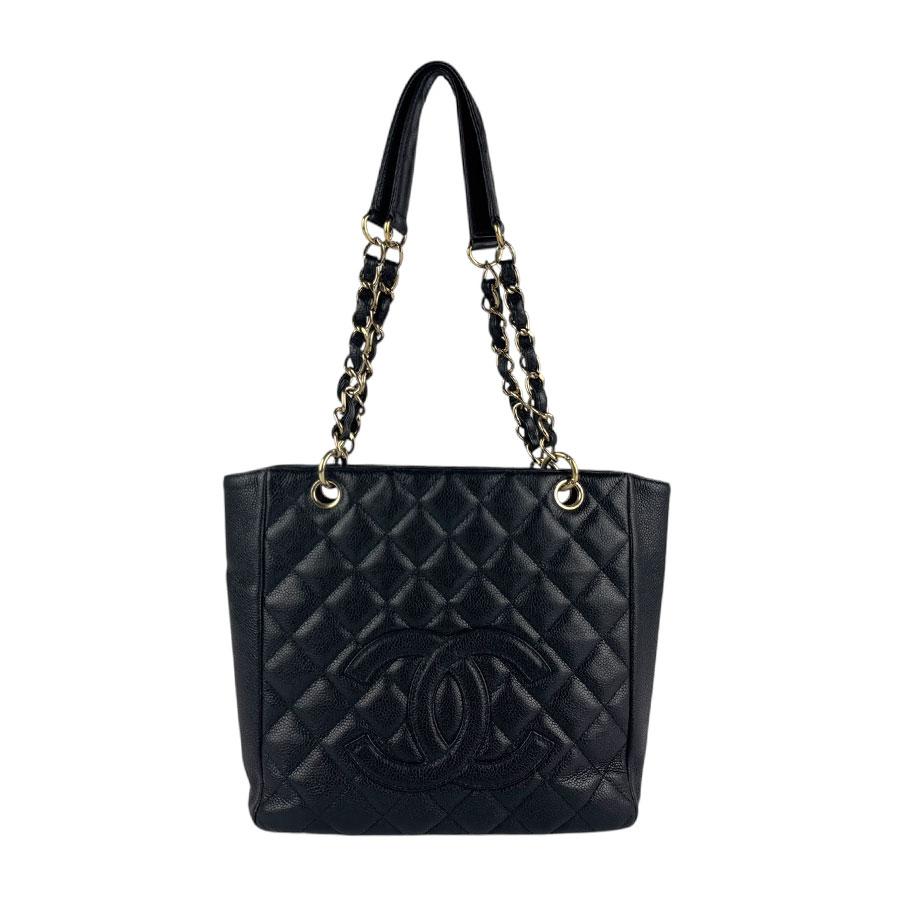 CHANEL ブラックレザー ショルダーバッグ シャネル CHANEL ボーイシャネル チェーンショルダーバッグ25