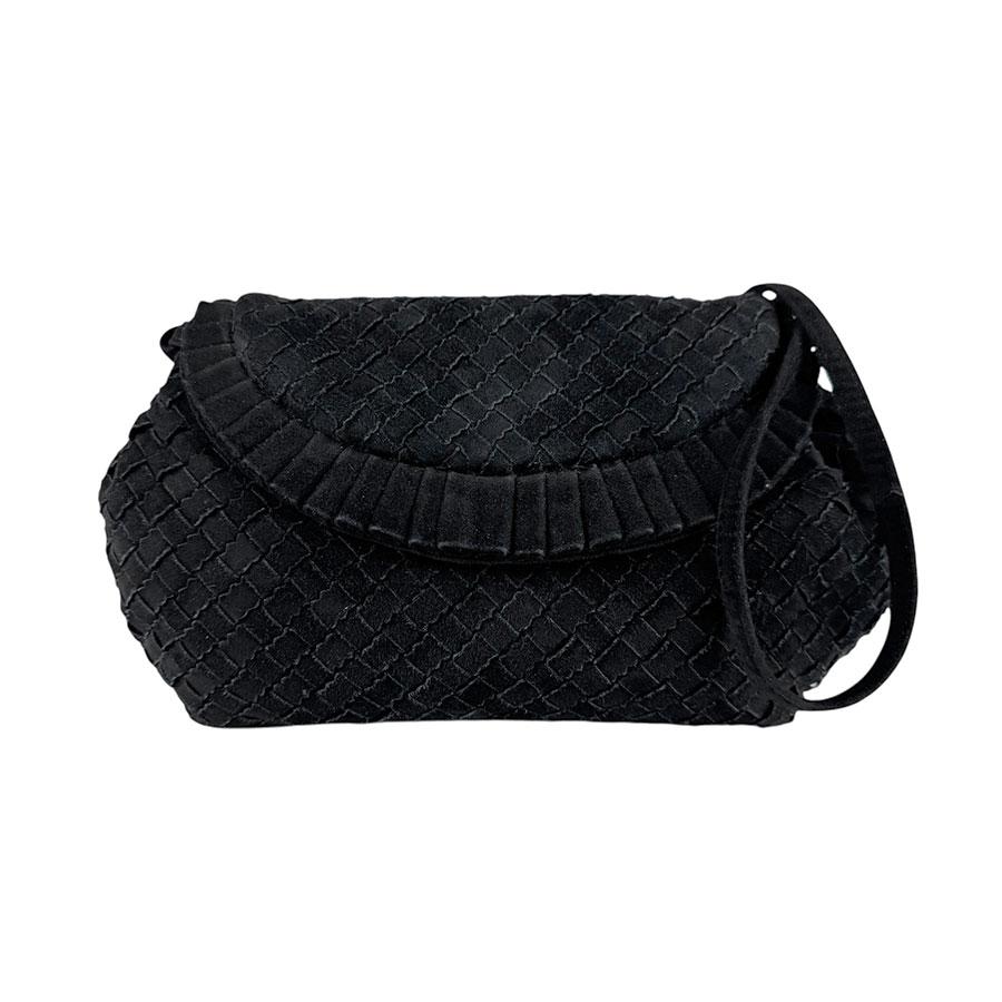 ボッテガヴェネタ BOTTEGAVENETA ショルダーバッグ スエード ブラック 