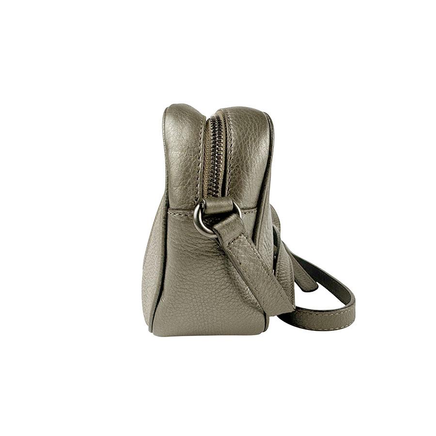 GUCCI（グッチ） 斜め掛けショルダーバッグ ソーホー レザー グレー
