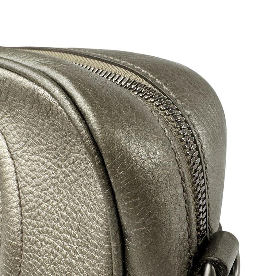 GUCCI（グッチ） 斜め掛けショルダーバッグ ソーホー レザー グレー