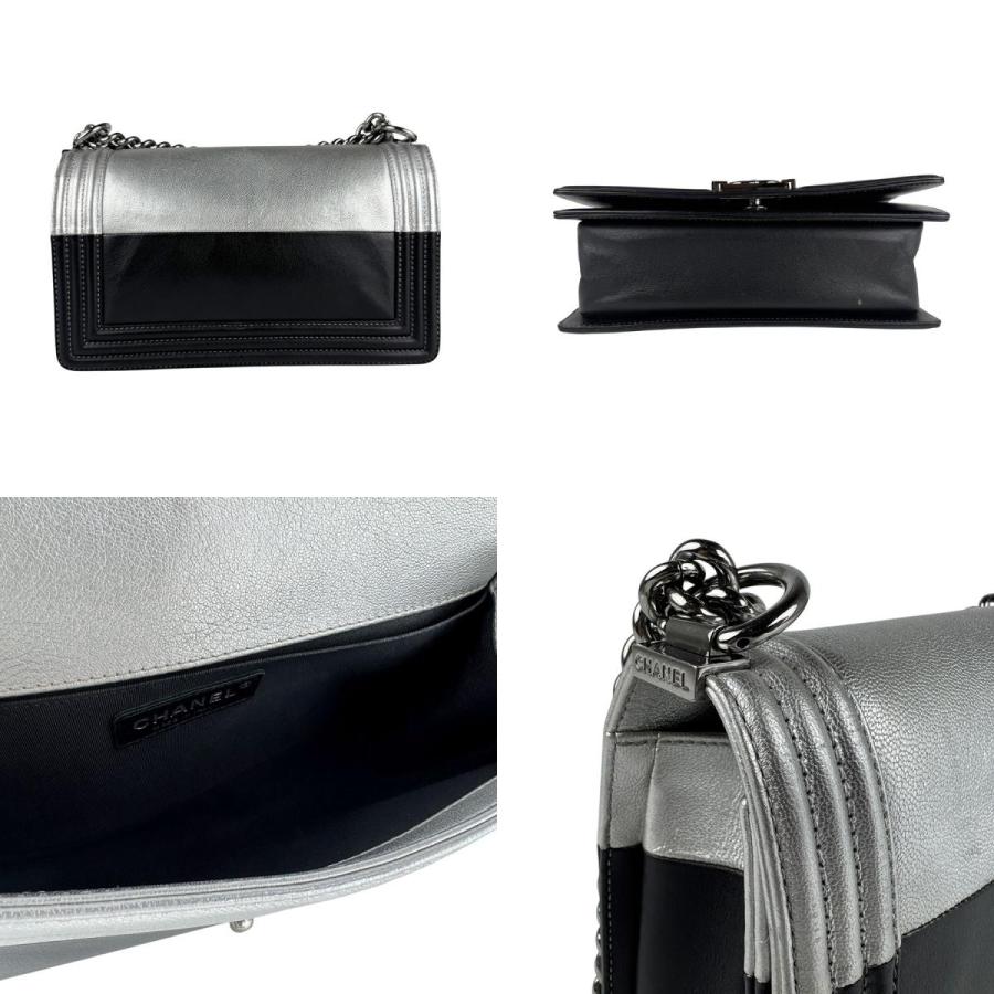 CHANEL（シャネル） ショルダーバッグ ボーイシャネル レザー ブラック