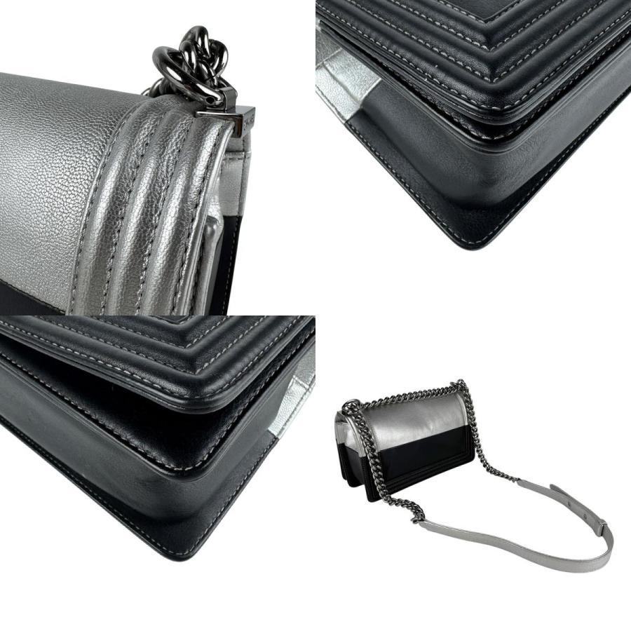 CHANEL（シャネル） ショルダーバッグ ボーイシャネル レザー ブラック