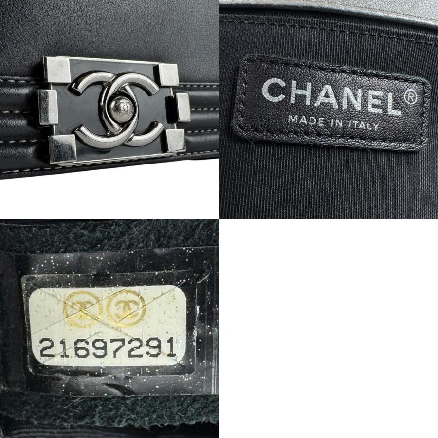 CHANEL（シャネル） ショルダーバッグ ボーイシャネル レザー ブラック