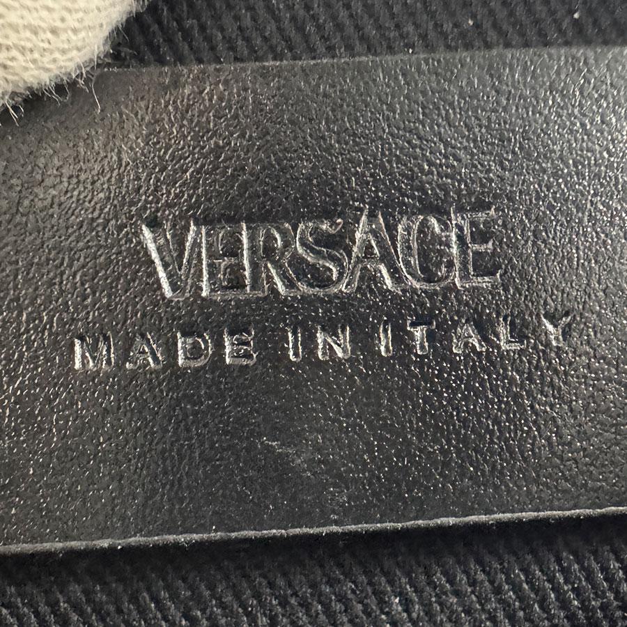 ヴェルサーチ VERSACE ポーチ ベルトポーチ レザー ブラック系