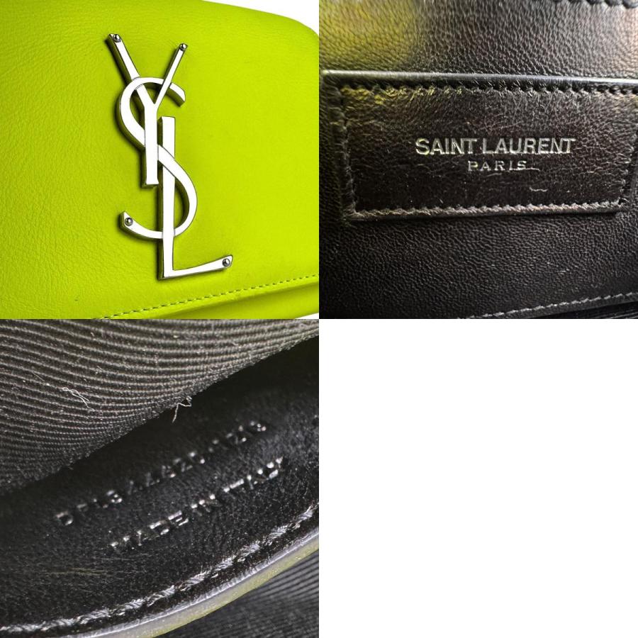 サンローラン SAINT LAURENT 斜め掛けショルダーバッグ レザー/メタル