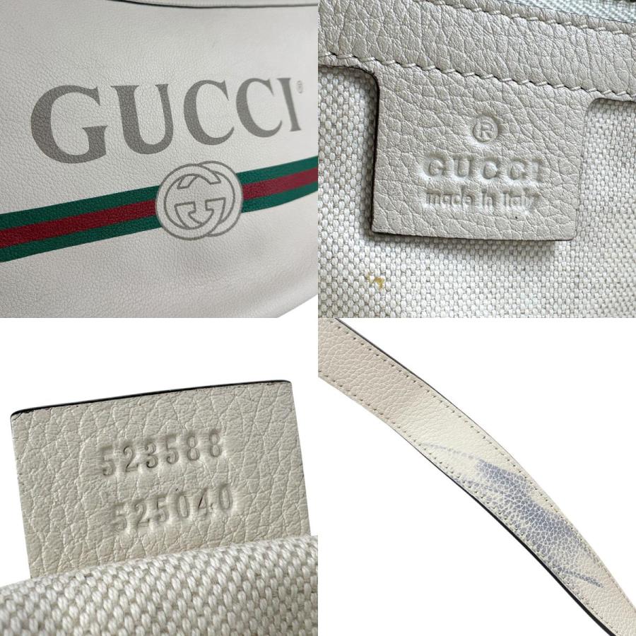 GUCCI（グッチ） ショルダーバッグ ハーフムーン レザー アイボリー