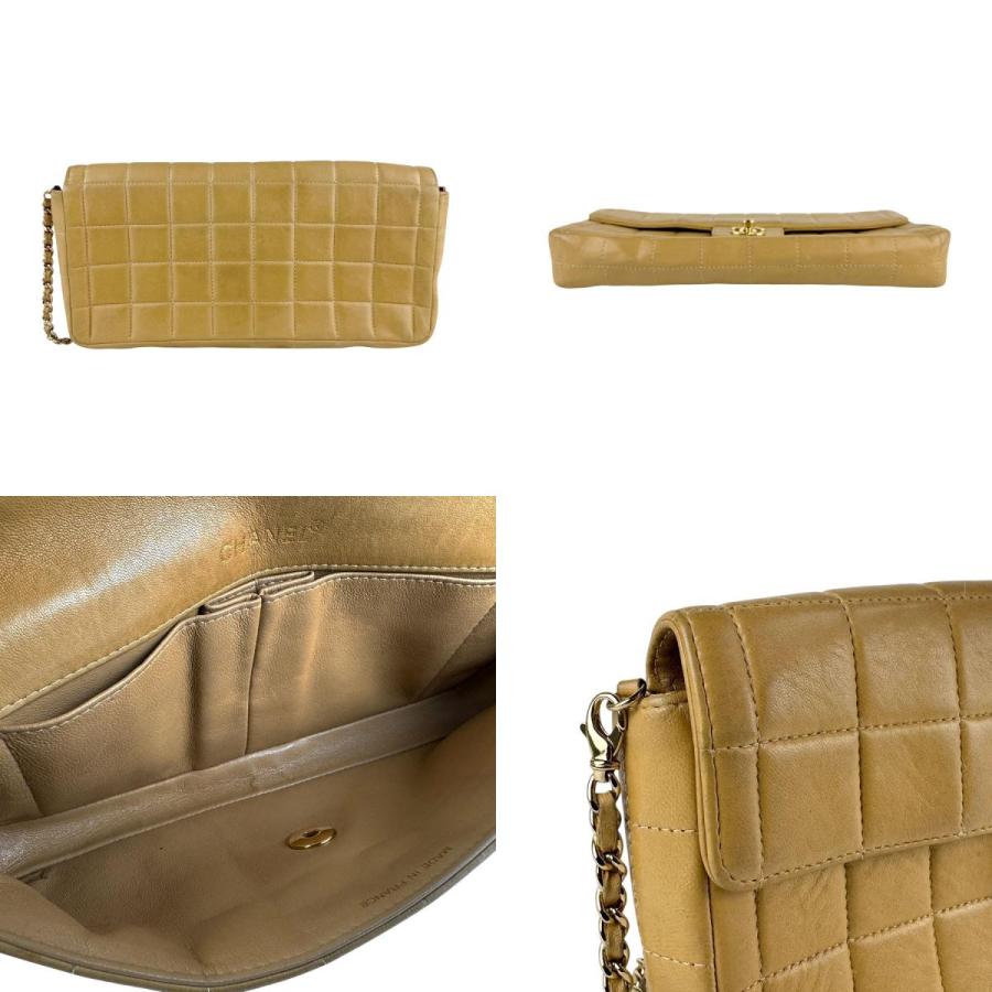 CHANEL（シャネル） ショルダーバッグ レザー キャメル : ブランド