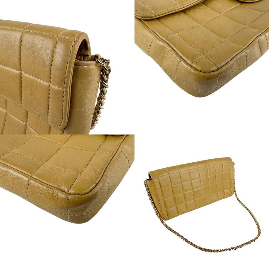 CHANEL（シャネル） ショルダーバッグ レザー キャメル : ブランド