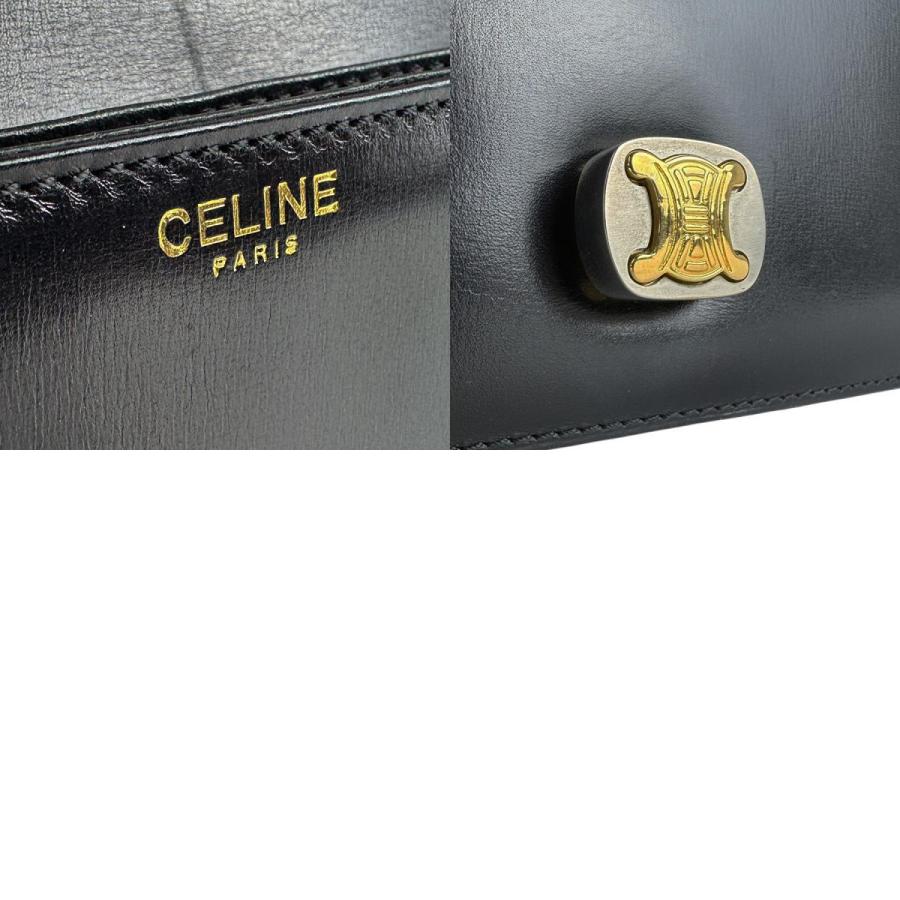 CELINE（セリーヌ） ショルダーバッグ レザー ブラック : ブランド