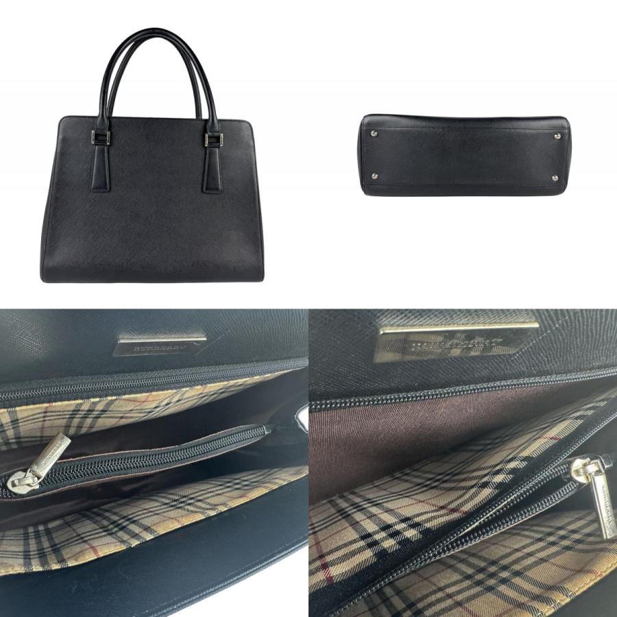 BURBERRY（バーバリー） ハンドバッグ レザー ブラック : ブランド