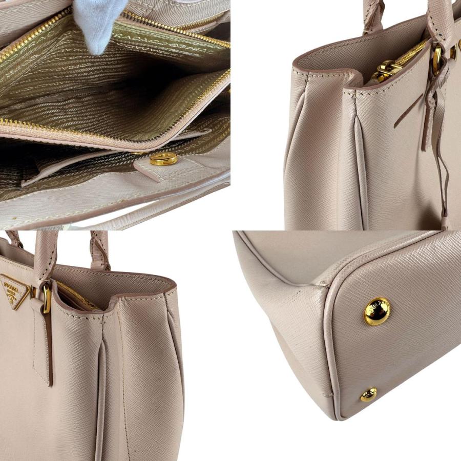 PRADA（プラダ） ハンドバッグ レザー ピンクベージュ : ブランド