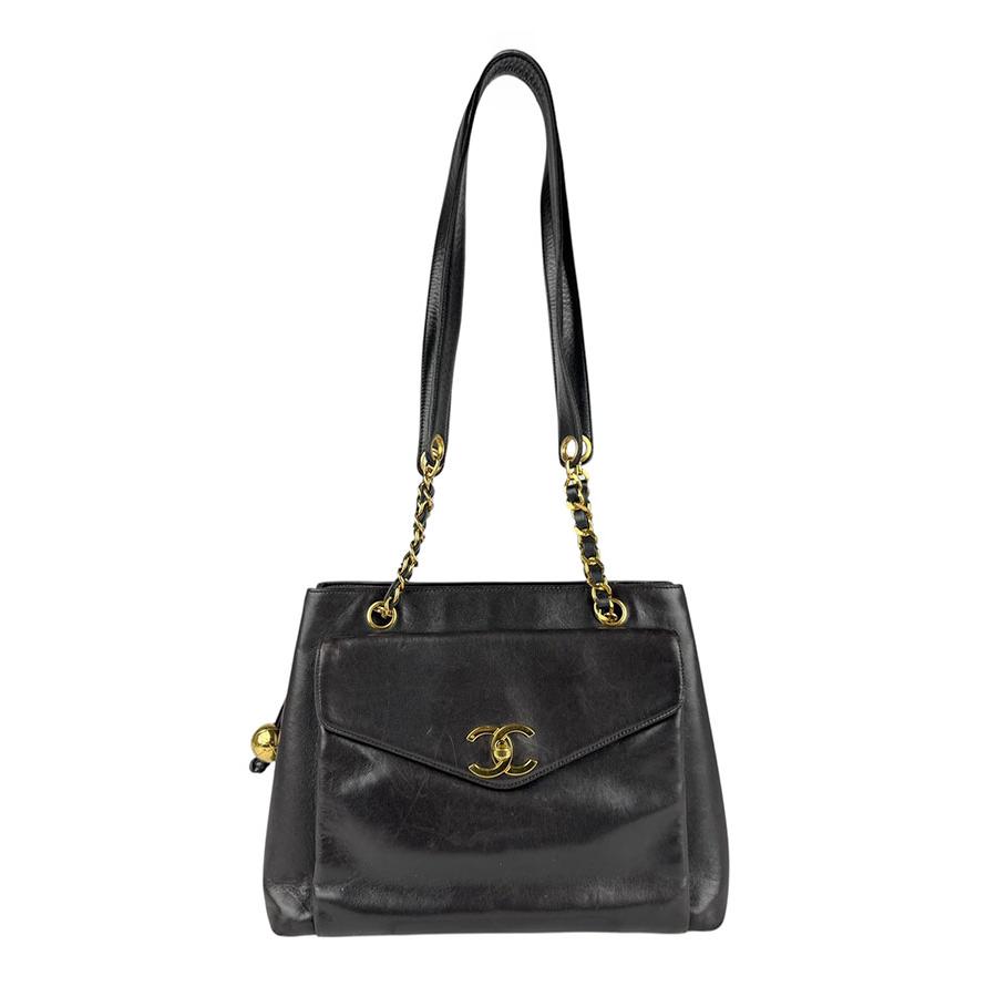 CHANEL（シャネル） ショルダーバッグ レザー/メタル ブラック