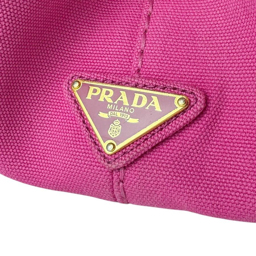 PRADA（プラダ） ハンドバッグ カナパ キャンバス ピンク : ブランド