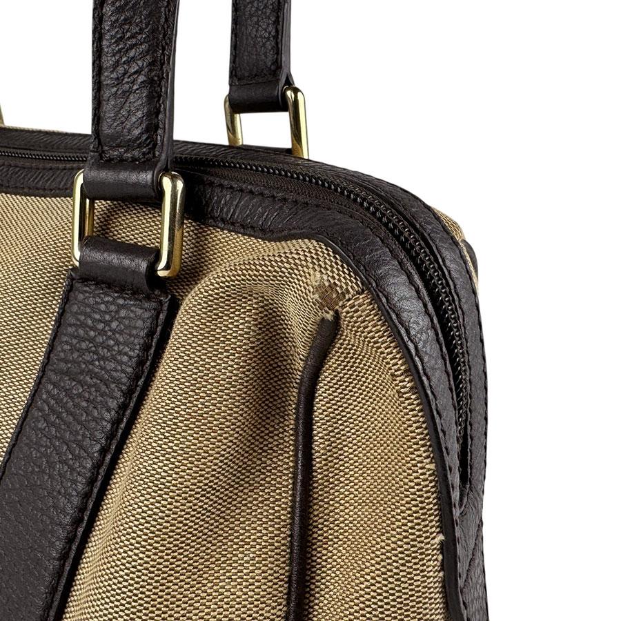GUCCI（グッチ） ハンドバッグ キャンバス/レザー ブラウン : ブランド