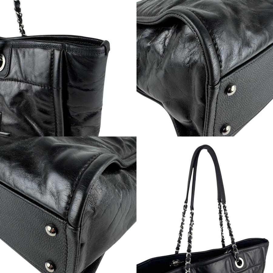 CHANEL シャネル ショルダーバッグ ドーヴィルMM レザー