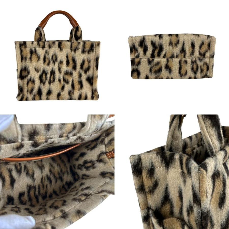 CELINE セリーヌレオパード柄 ハラコ レザー トートバッグ