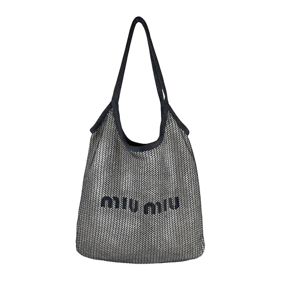 miu miu（ミュウミュウ） ショルダーバッグ リネン/ビスコース