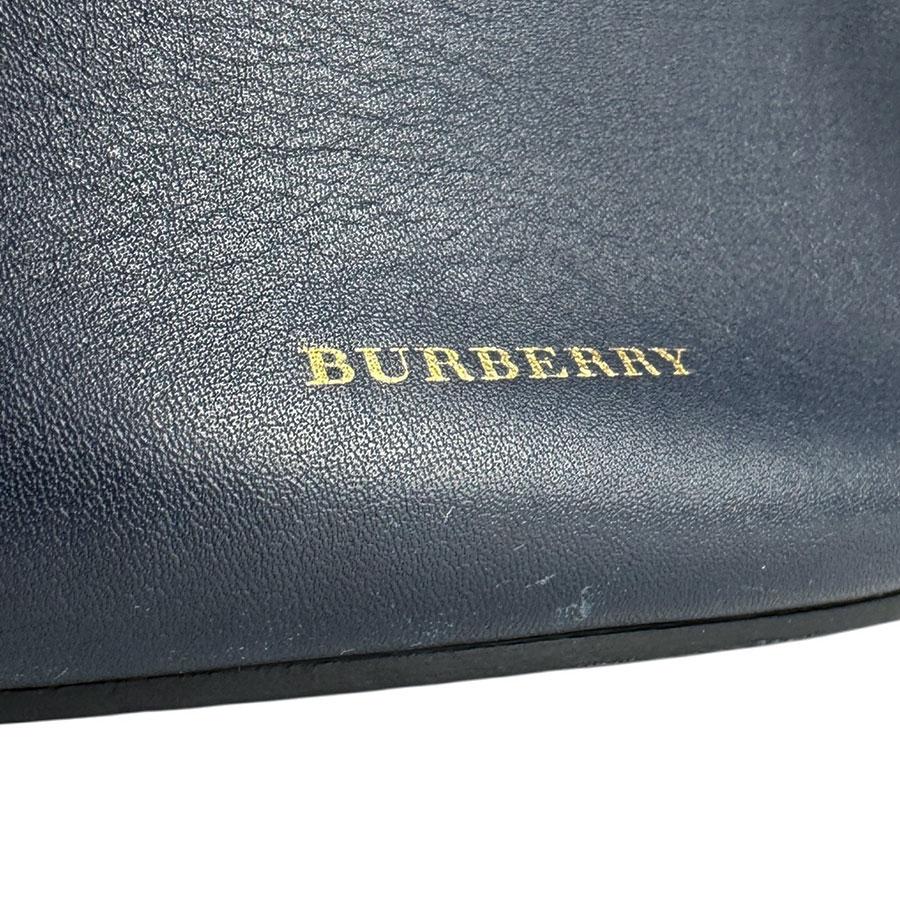 BURBERRY（バーバリー） ショルダーバッグ レザー ネイビー : ブランド