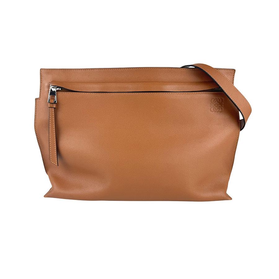 LOEWE（ロエベ） ショルダーバッグ アナグラム レザー キャメル