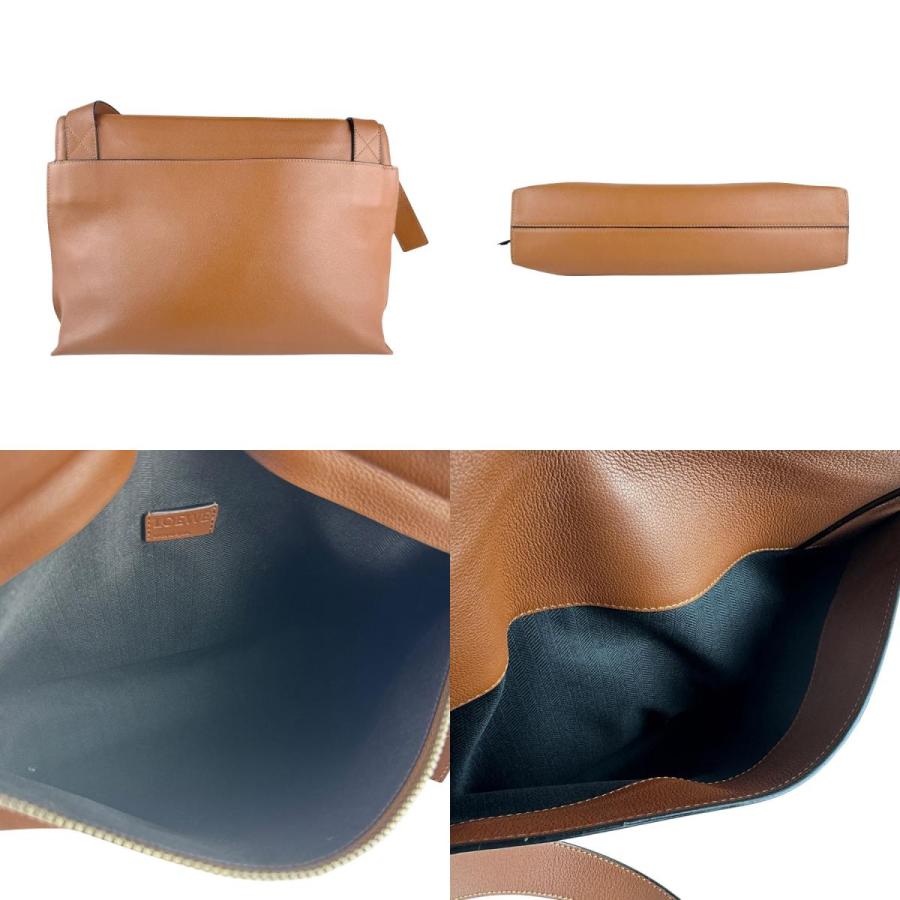 LOEWE（ロエベ） ショルダーバッグ アナグラム レザー キャメル