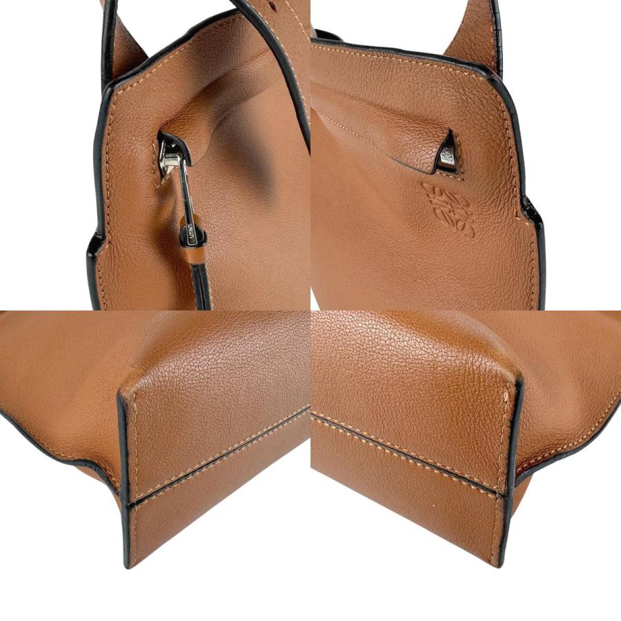 LOEWE（ロエベ） ショルダーバッグ アナグラム レザー キャメル