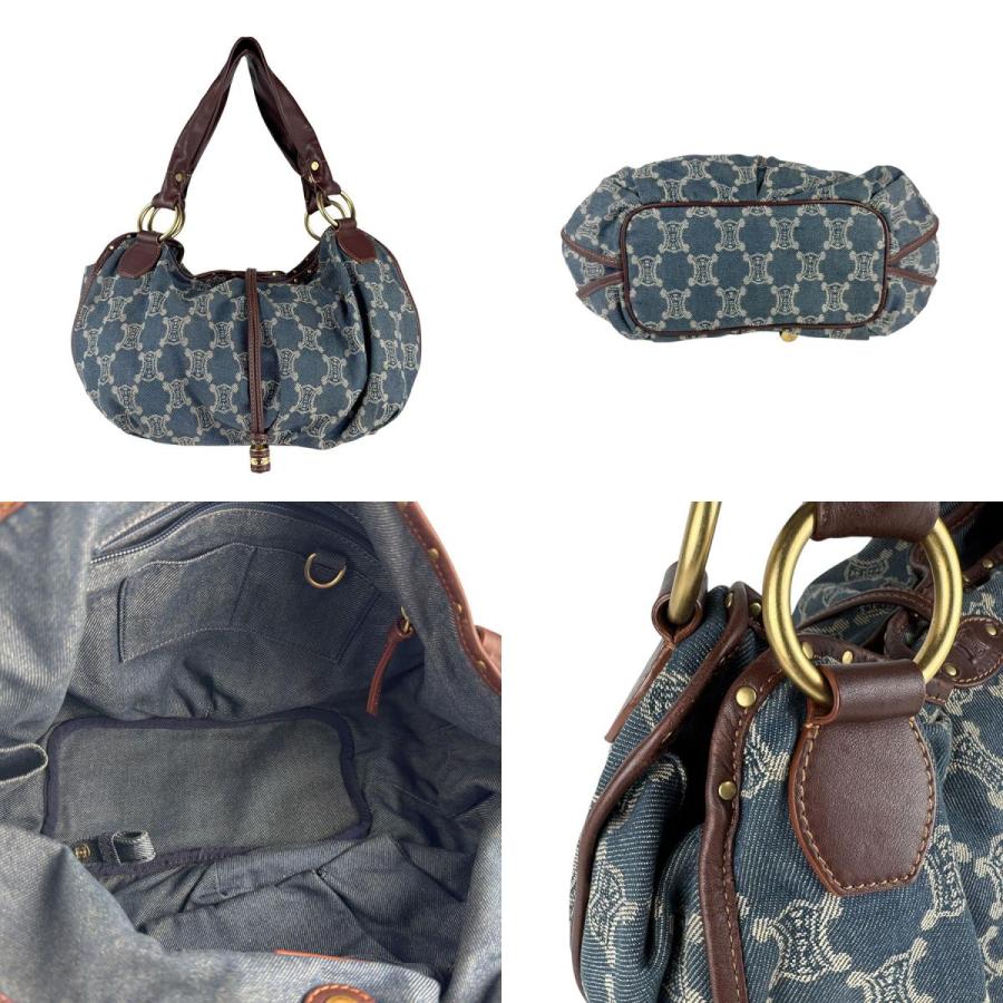 CELINE（セリーヌ） ショルダーバッグ パリマカダム デニム/レザー