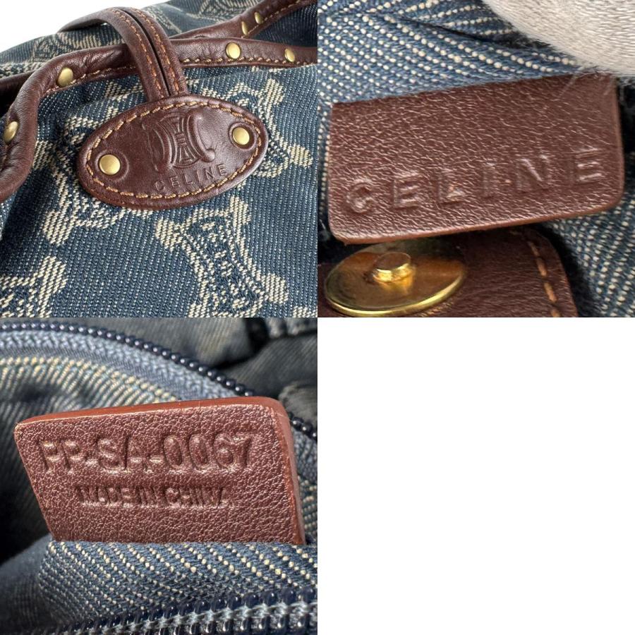 CELINE（セリーヌ） ショルダーバッグ パリマカダム デニム/レザー