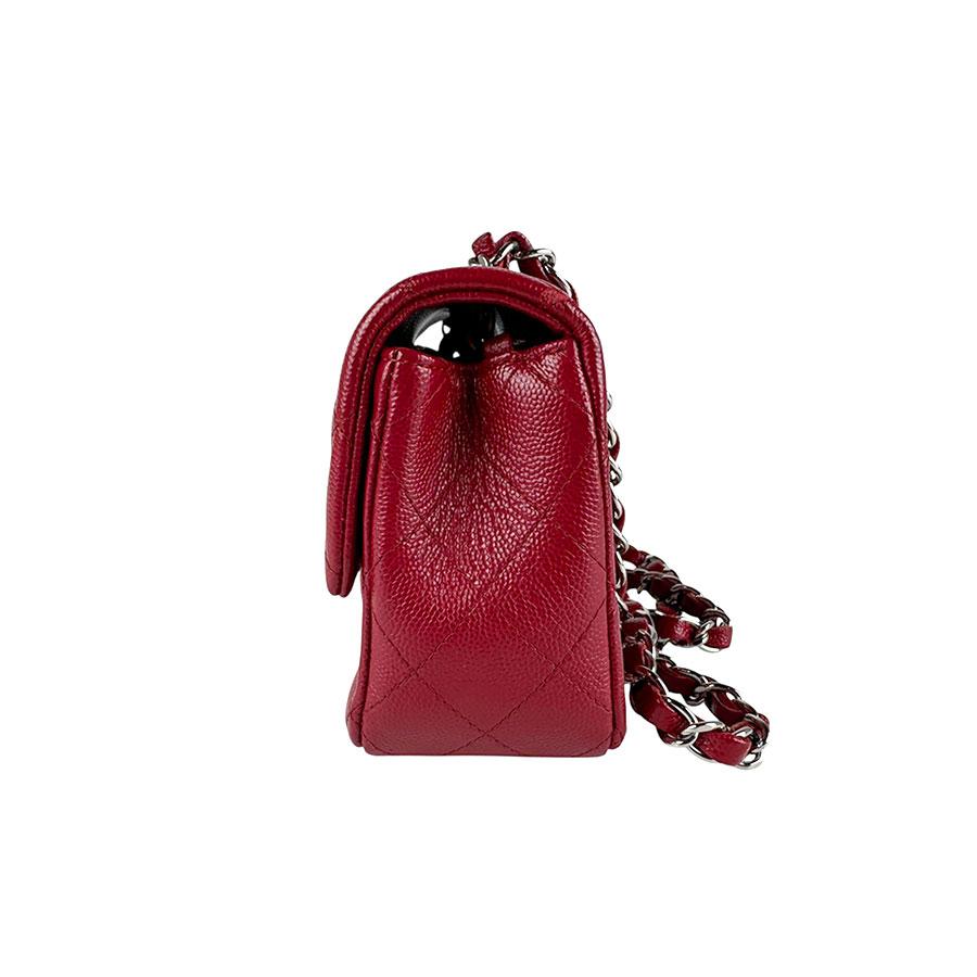 CHANEL（シャネル） ショルダーバッグ キャビアスキンレザー レッド
