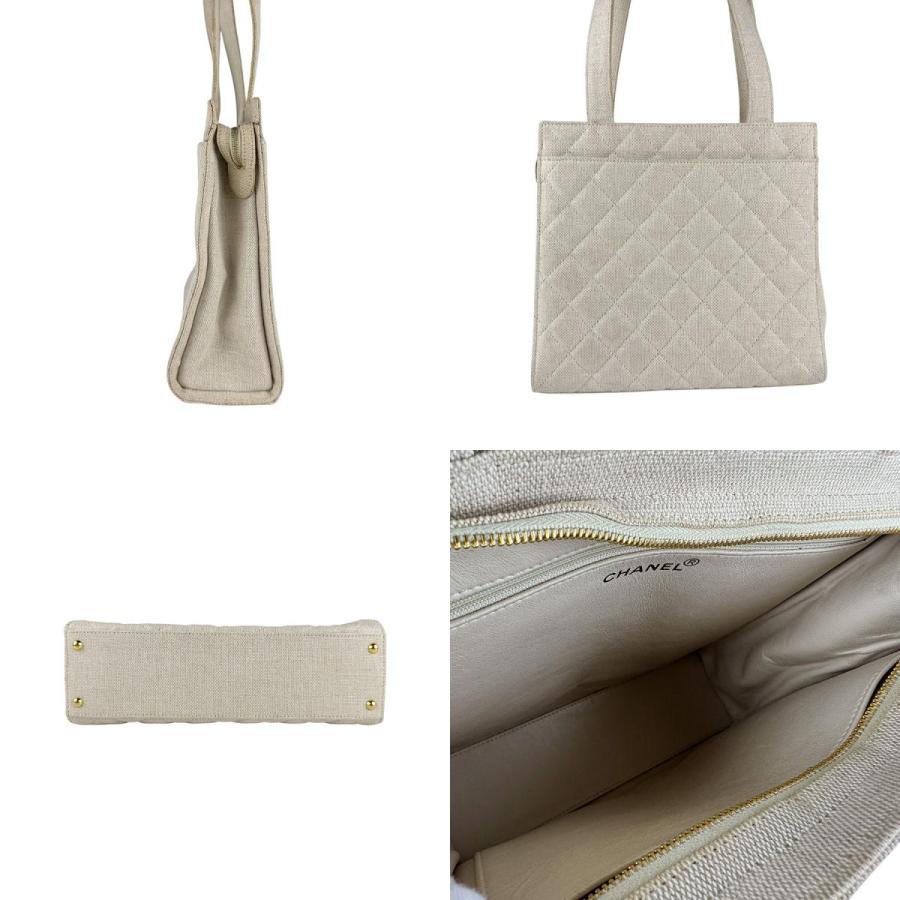 CHANEL（シャネル） ハンドバッグ キャンバス ベージュ : ブランド