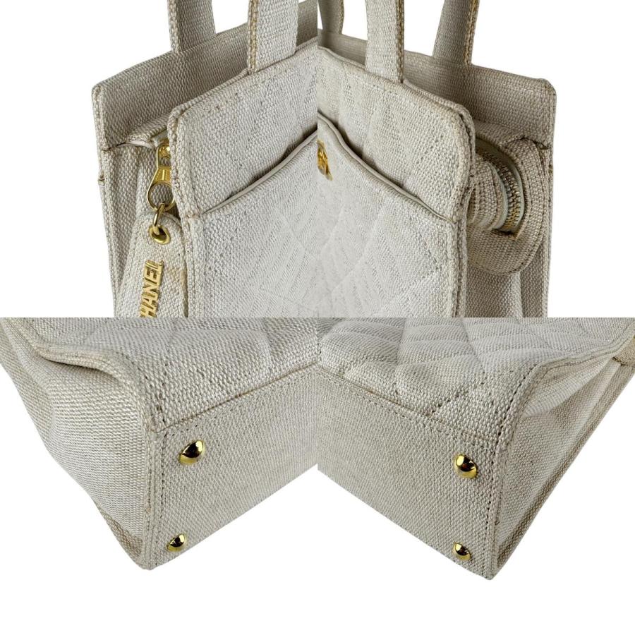CHANEL（シャネル） ハンドバッグ キャンバス ベージュ : ブランド