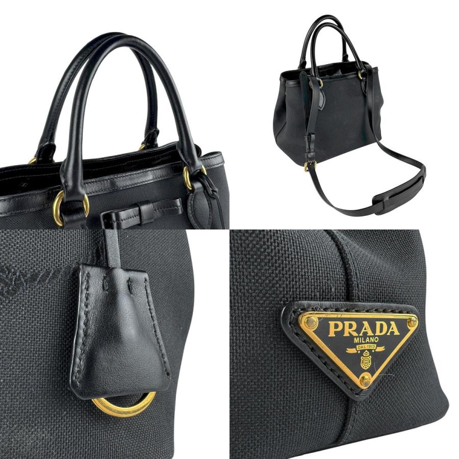 希少【正規店】PRADA ロゴジャガード　キャンバス　レザーハンドバッグ PRADA カパナ キャンバス レザー ロゴジャガード ハンドバッグ - メルカリ