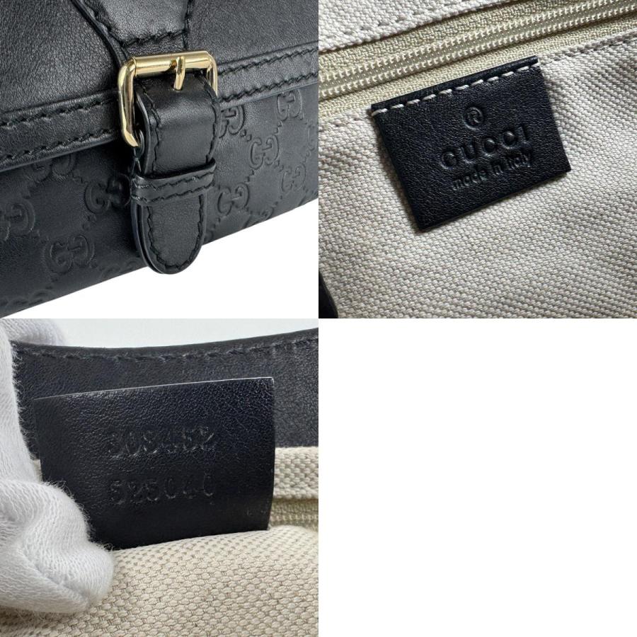 GUCCI（グッチ） ショルダーバッグ レザー ブラック : ブランド