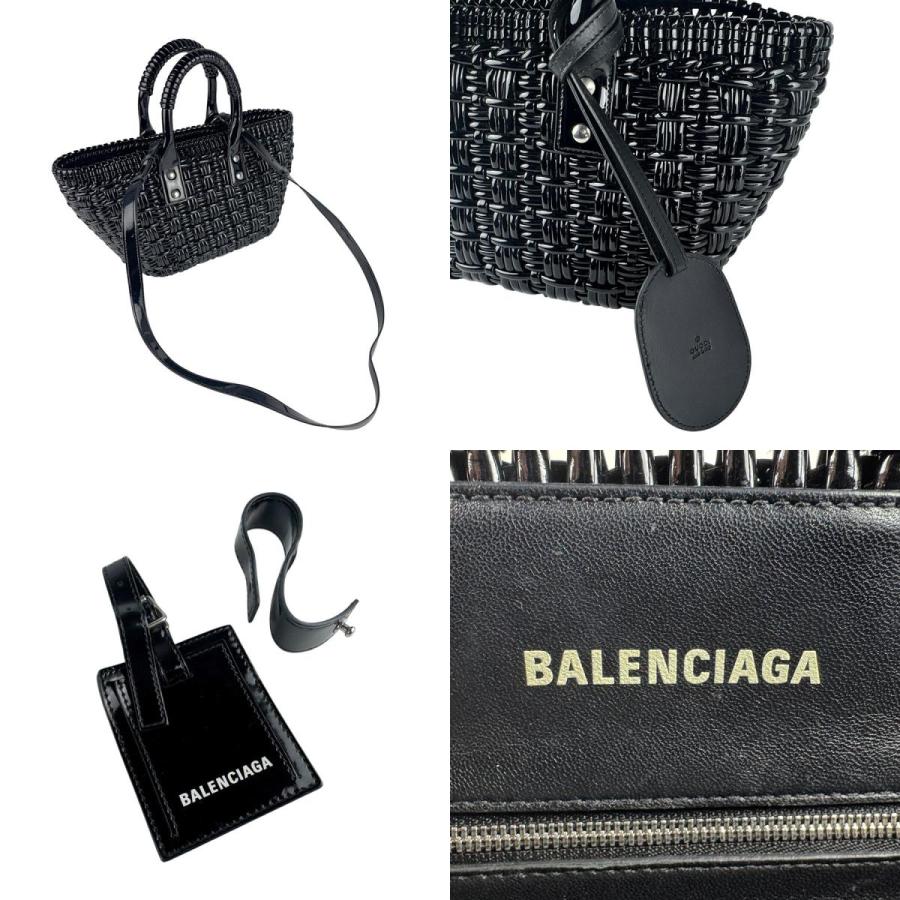 【極美品】バレンシアガ　ハンドバッグ　2way　ビストロ　XS　レザー　ブラック BALENCIAGA（バレンシアガ） ハンドバッグ ショルダーバッグ ビストロ