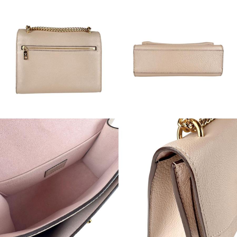 極美品✨ルイヴィトン ロックミー チェーン ショルダーバッグ グレージュ レザー LOUIS VUITTON - 極美品✨ルイヴィトン ロックミー チェーン