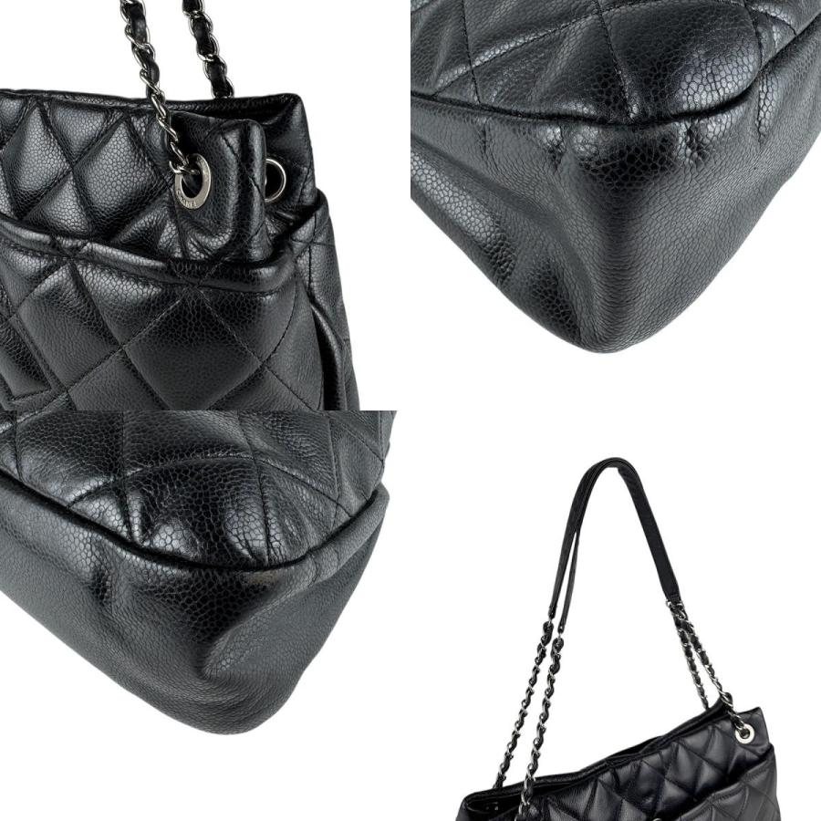 CHANEL（シャネル） ショルダーバッグ キャビアスキンレザー ブラック