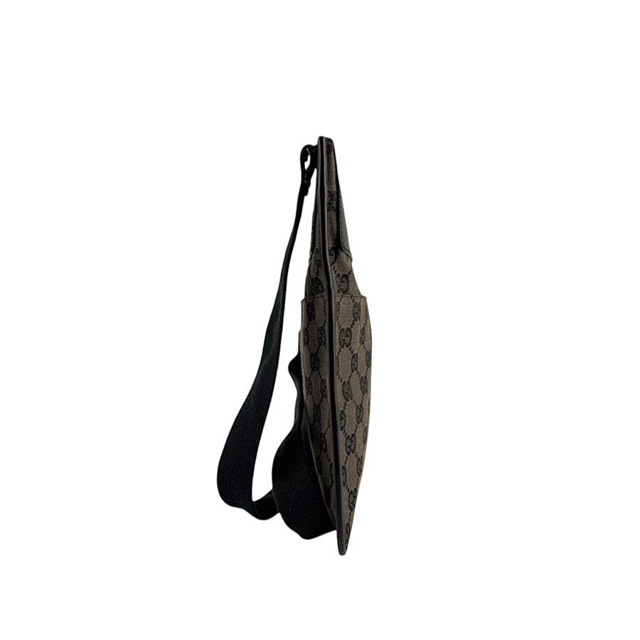 GUCCI（グッチ） ショルダーバッグ GGキャンバス/レザー ブラック