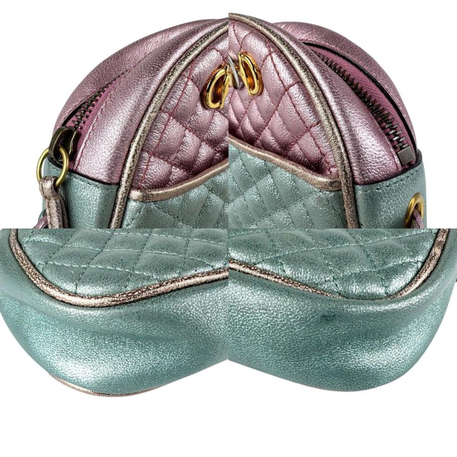 GUCCI（グッチ） ショルダーバッグ ズゥミ レザー ピンク×ブルー