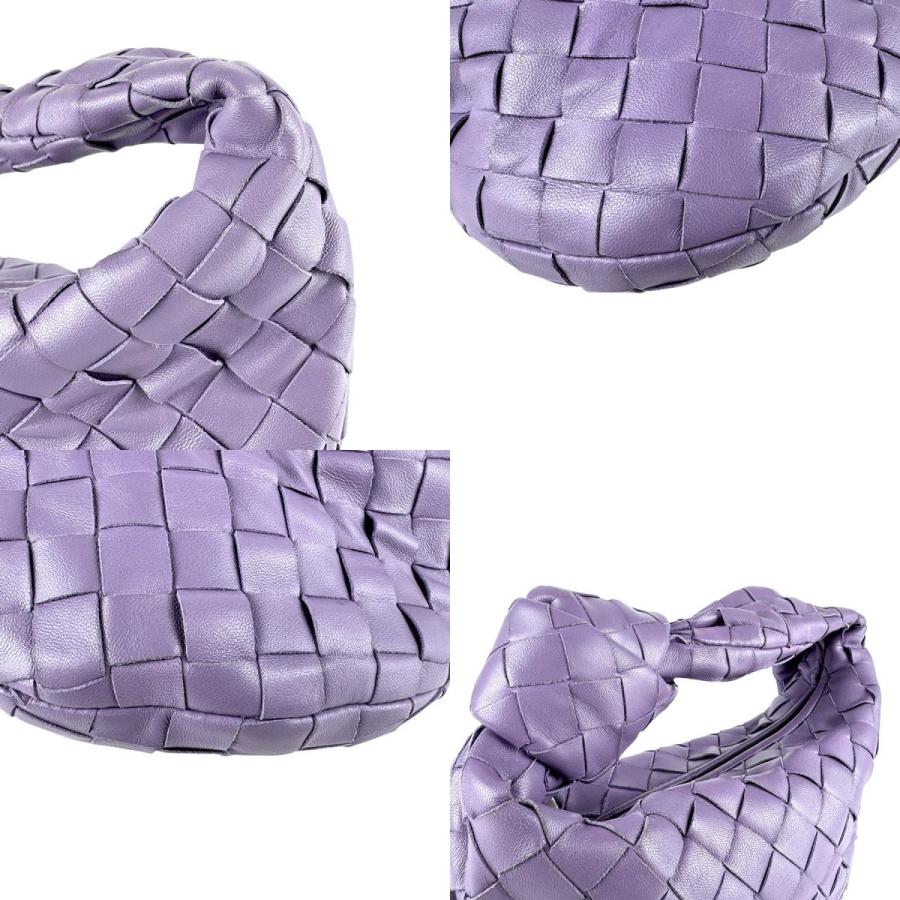 ボッテガヴェネタ BOTTEGAVENETA ハンドバッグ イントレチャート ミニ ジョディ レザー パープル_3