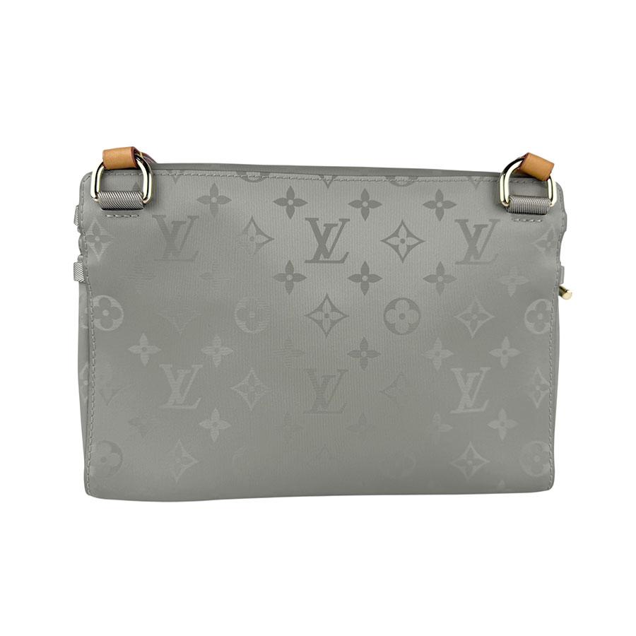 ルイ ヴィトン LOUIS VUITTON ショルダーバッグ モノグラム チタニウム メッセンジャーPM ナイロンキャンバス グレー_2