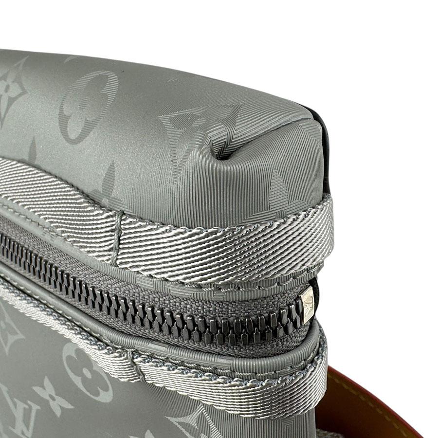 ルイ ヴィトン LOUIS VUITTON ショルダーバッグ モノグラム チタニウム メッセンジャーPM ナイロンキャンバス グレー_6
