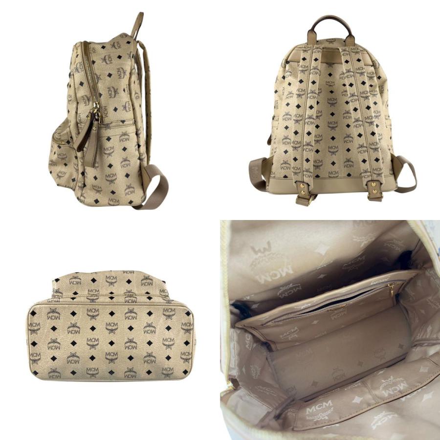 MCM（エムシーエム） エム シー エム リュック レザー ベージュ