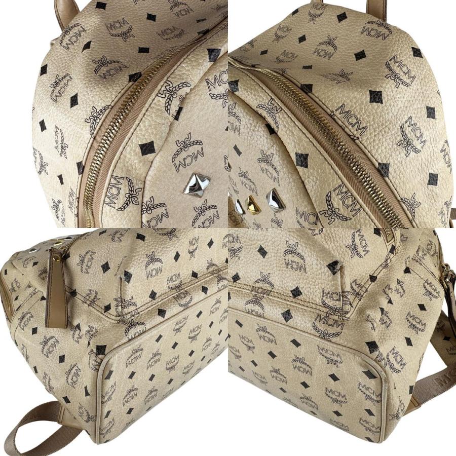 MCM（エムシーエム） エム シー エム リュック レザー ベージュ