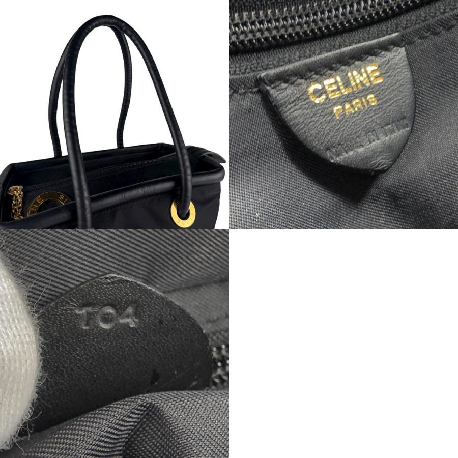 ■ CELINE（セリーヌ）良品 / ナイロン×レザー / ハンドバッグ/ 黒 CELINE（セリーヌ） ハンドバッグ ナイロン/レザー ブラック