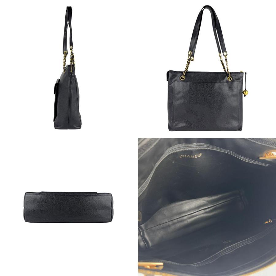 CHANEL（シャネル） ショルダーバッグ キャビアスキンレザー ブラック