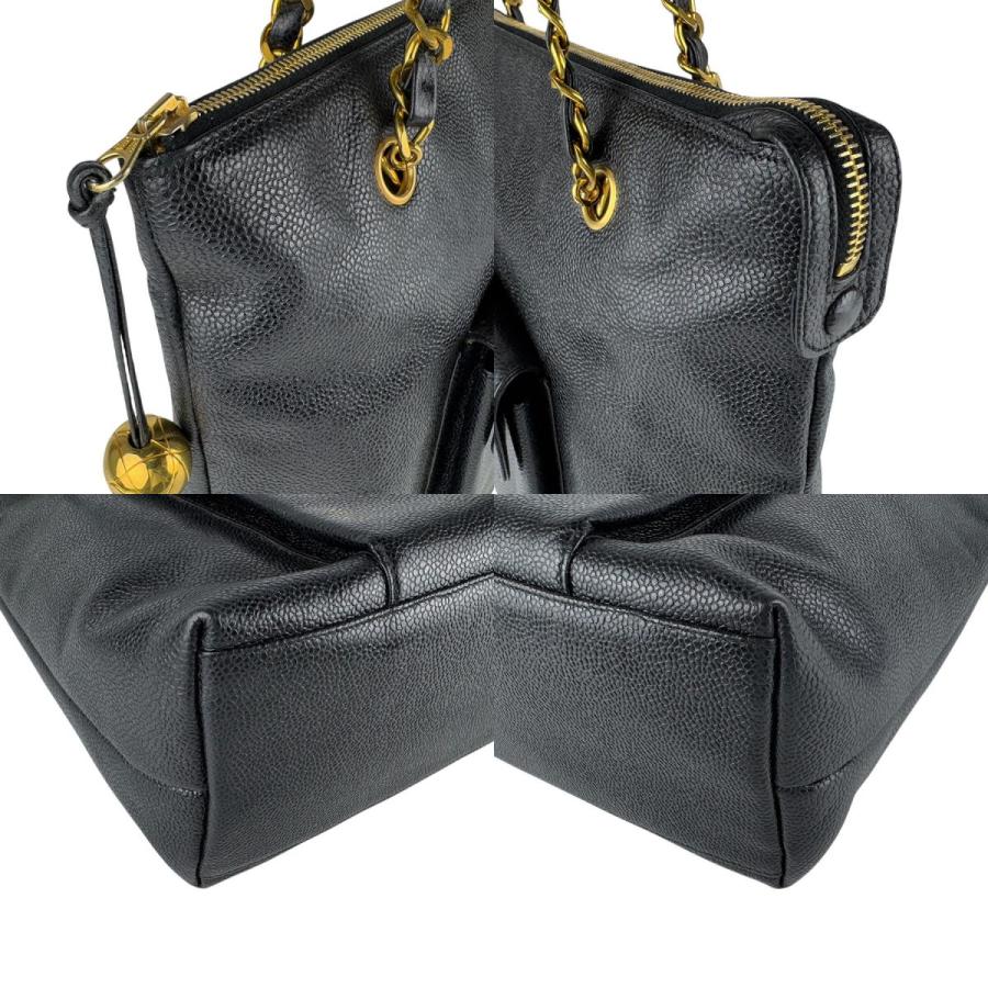 CHANEL（シャネル） ショルダーバッグ キャビアスキンレザー ブラック