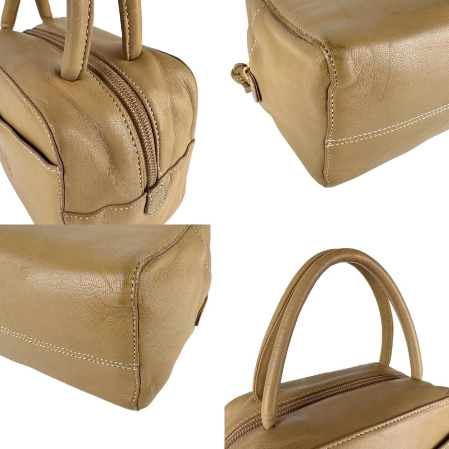 LOEWE（ロエベ） ハンドバッグ レザー ベージュ : ブランドバリュー