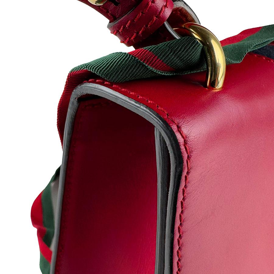 GUCCI（グッチ） ショルダーバッグ シルヴィ レザー レッド : ブランド