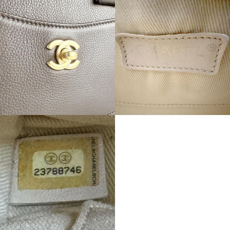 CHANEL（シャネル） ハンドバッグ レザー ブラック/アイボリー