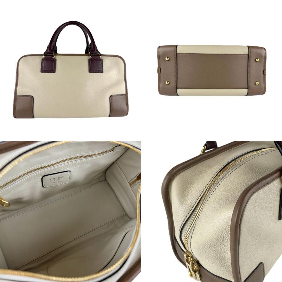 LOEWE（ロエベ） ハンドバッグ アマソナ レザー ライトベージュ